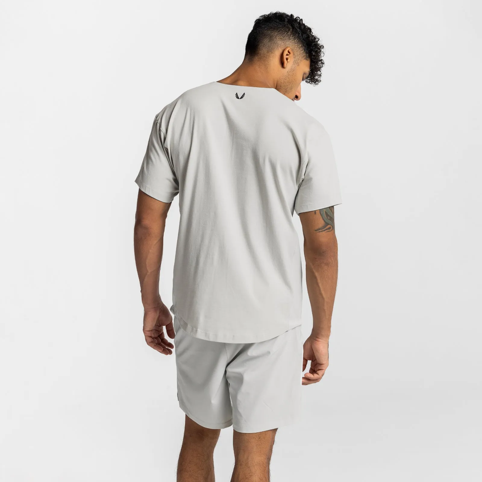 0612. CottonPlus™ Vented Tee - Stone