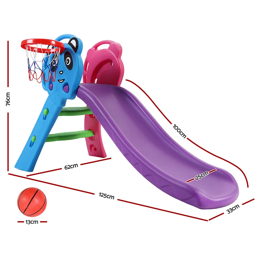 100cm Slide Set Basketball Hoop Non-Toxic Kids Toys Keezi