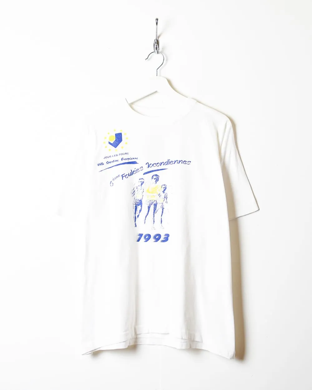 1993 European Running Championship Single Stitch T-Shirt - Medium