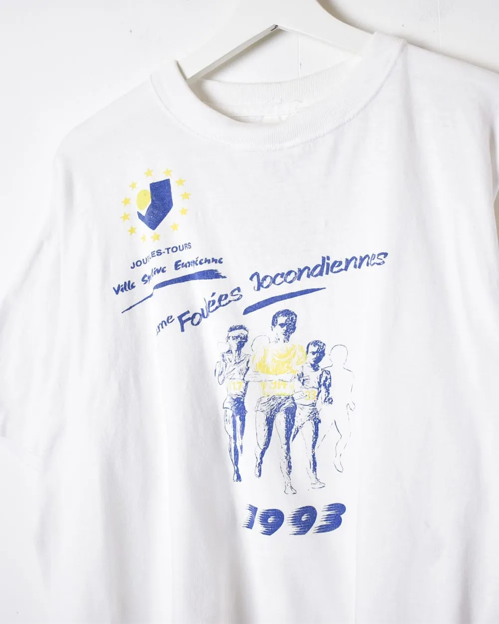 1993 European Running Championship Single Stitch T-Shirt - Medium