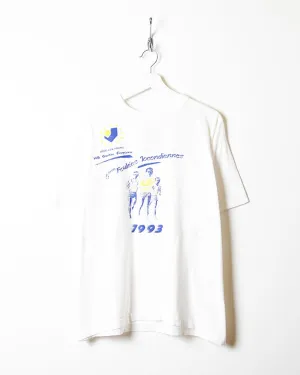 1993 European Running Championship Single Stitch T-Shirt - Medium