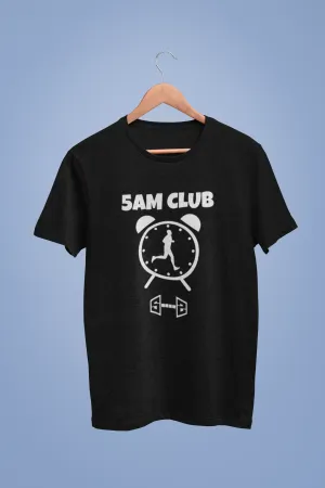 5am Club Running Black Tshirt