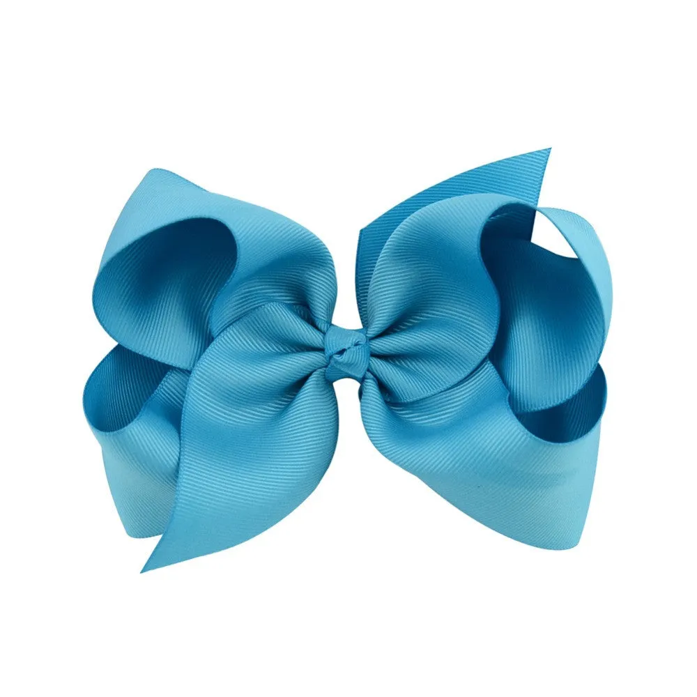 6 Inch bow on elastic headbands