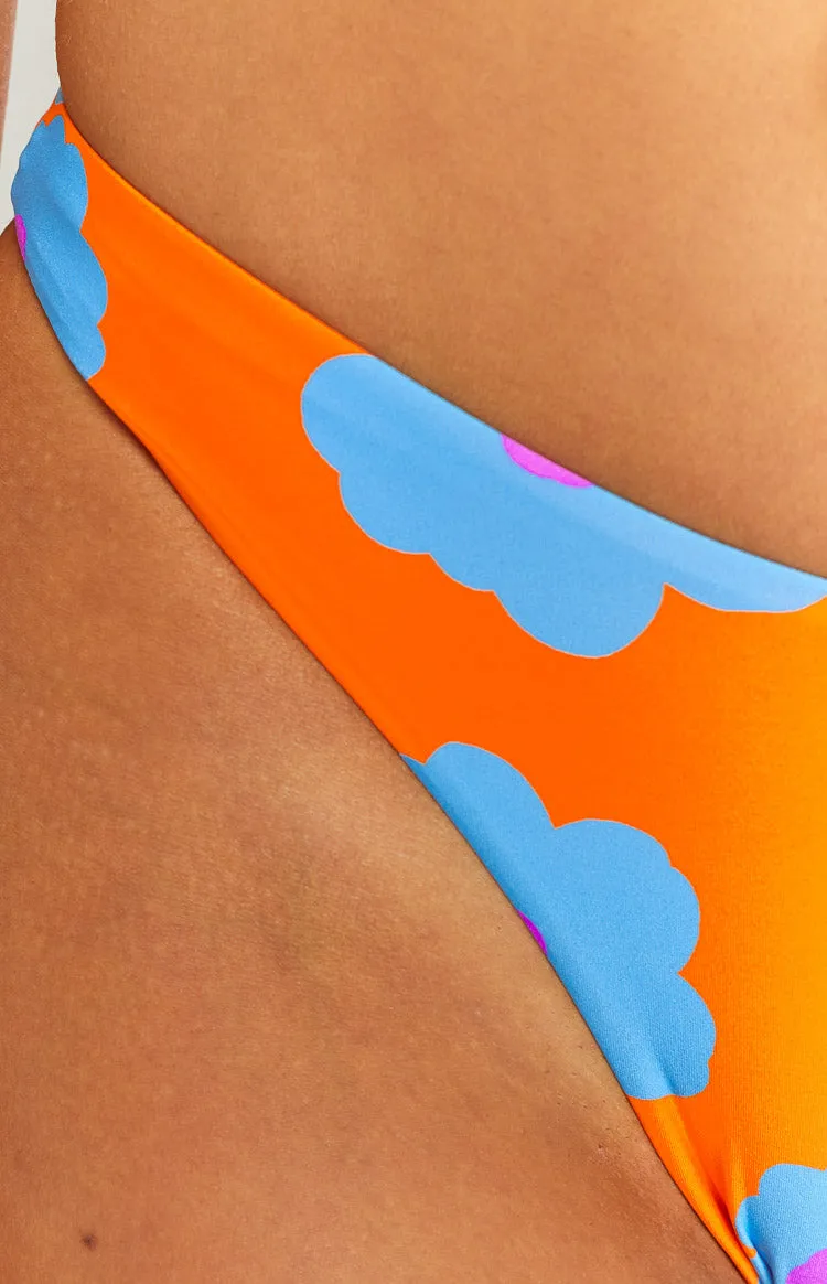 9.0 Swim Luella Orange Floral Bikini Bottoms