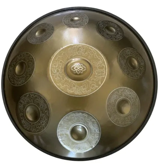 9/10/12/14 Tone Handpan Drum 22 Inches 432hz,440hz D Minor Steel Tongue Drum Yoga Meditation  Music Drums Percussion Instruments