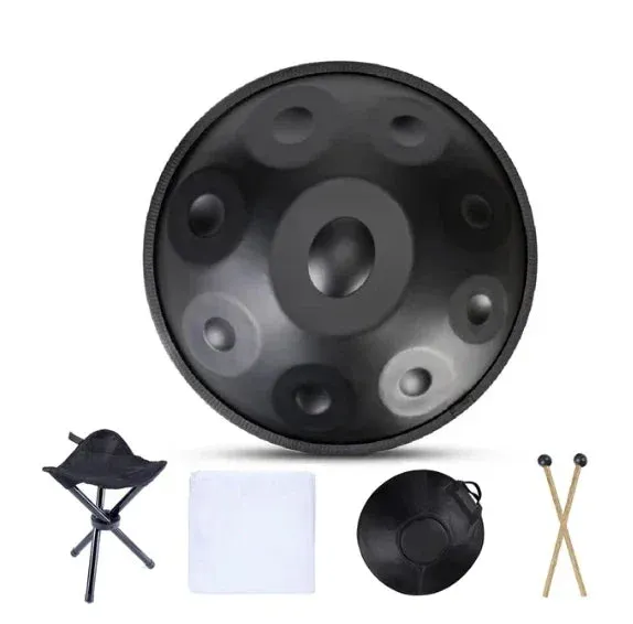 9/10/12/14 Tone Handpan Drum 22 Inches 432hz,440hz D Minor Steel Tongue Drum Yoga Meditation  Music Drums Percussion Instruments