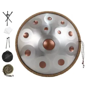 9/10/12/14 Tone Handpan Drum 22 Inches 432hz,440hz D Minor Steel Tongue Drum Yoga Meditation  Music Drums Percussion Instruments