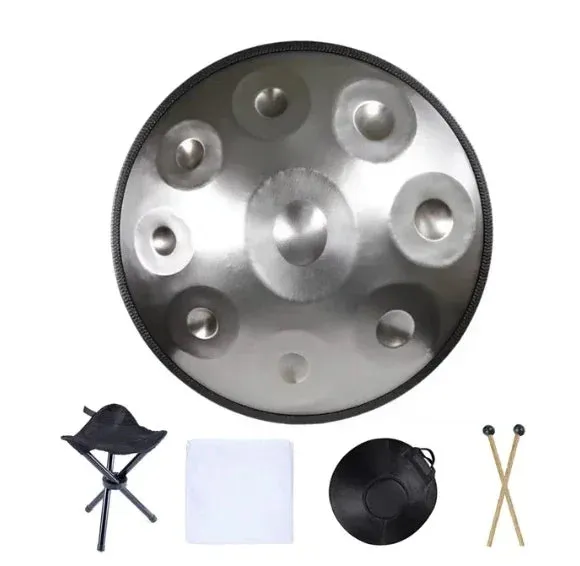 9/10/12/14 Tone Handpan Drum 22 Inches 432hz,440hz D Minor Steel Tongue Drum Yoga Meditation  Music Drums Percussion Instruments