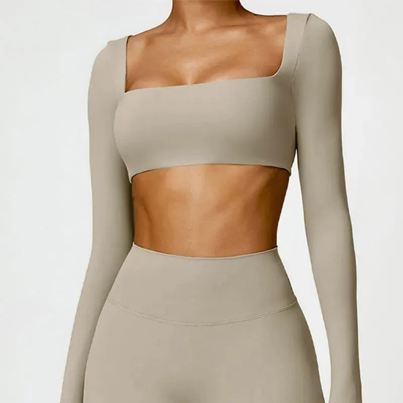 A&A Yoga Long sleeved Cropped Top