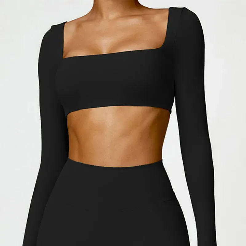 A&A Yoga Long sleeved Cropped Top