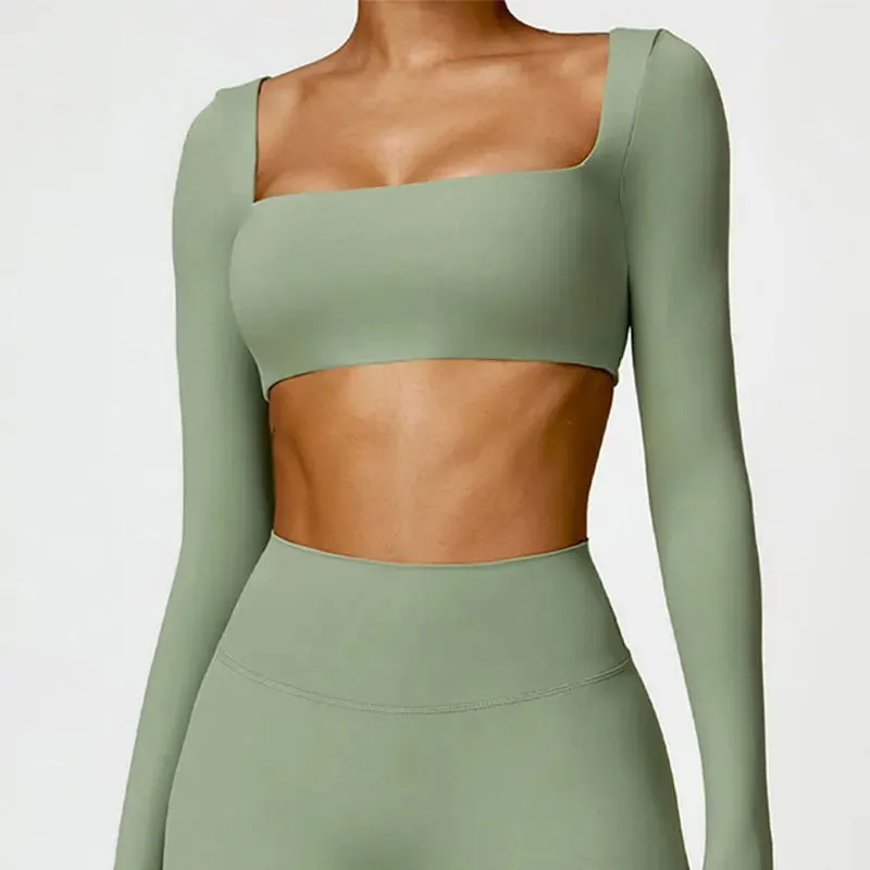 A&A Yoga Long sleeved Cropped Top