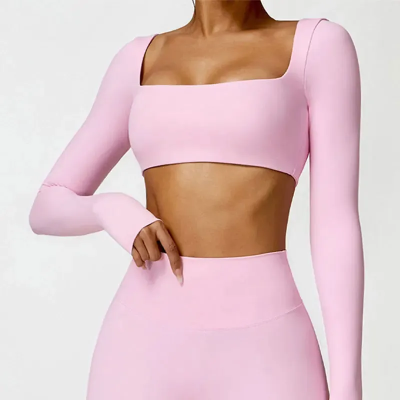 A&A Yoga Long sleeved Cropped Top