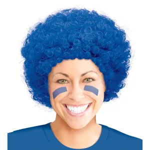 Adult Blue Curly Wig