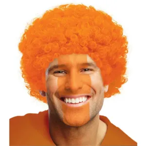 Adult Curly Wig Orange