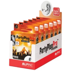 Alpine Hearing Protection PartyPlug Pro Natural Earplugs