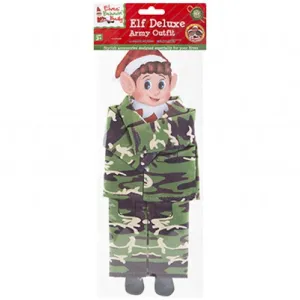 Army Outfit For Elf - Camouflage Career Naughty Elves Christmas Pranks