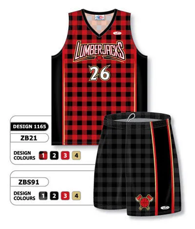 Athletic Knit Custom Sublimated Matching Basketball Uniform Set Design 1165