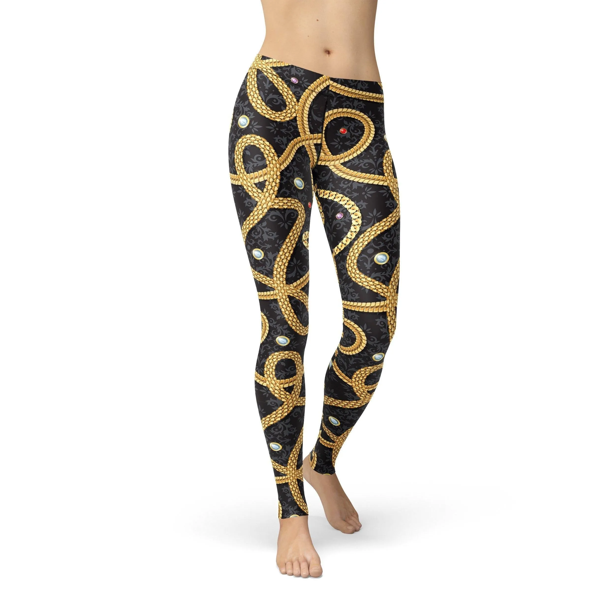 Avery Gold Chains Leggings