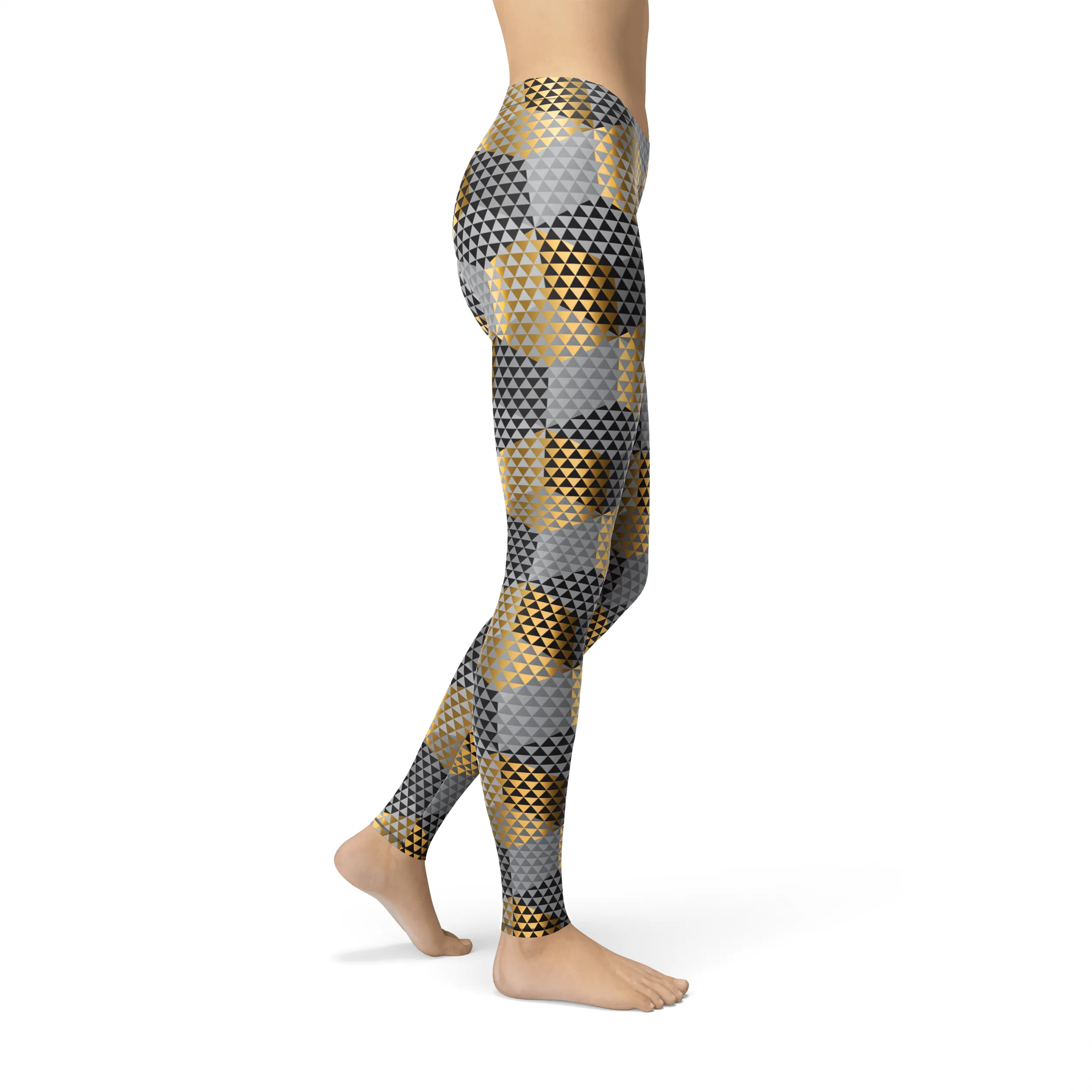 Avery Golden Geometric Leggings