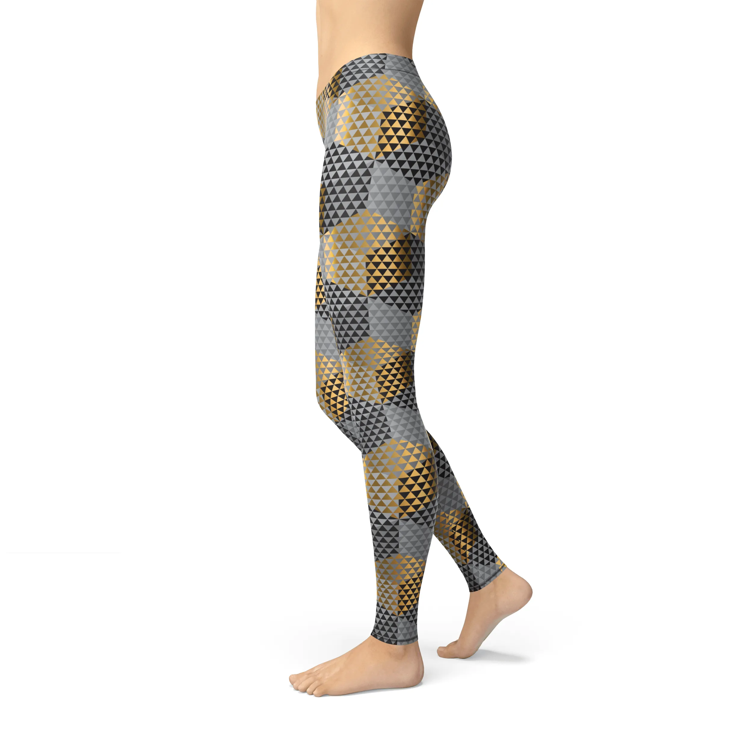 Avery Golden Geometric Leggings