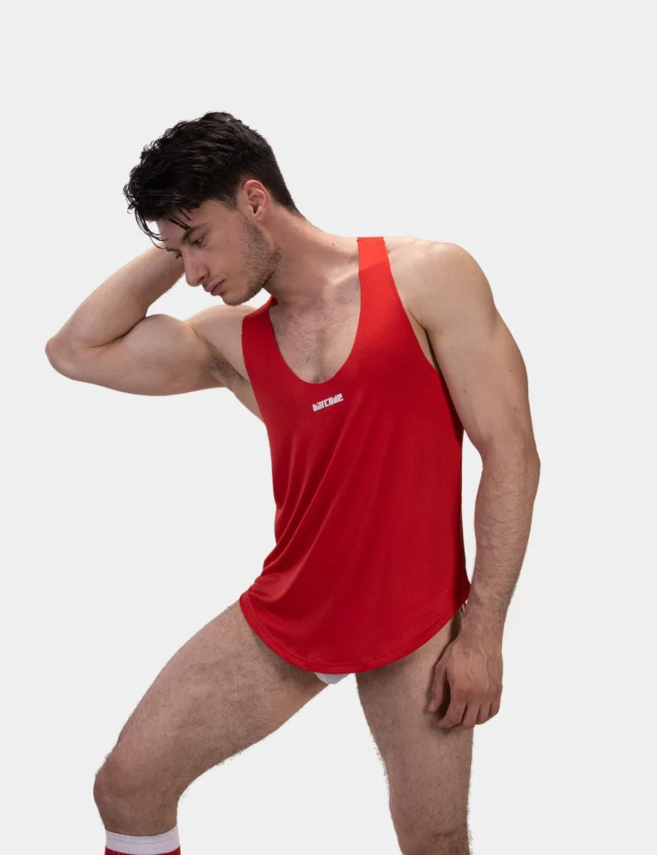 Barcode Berlin Tank Top Siler Red