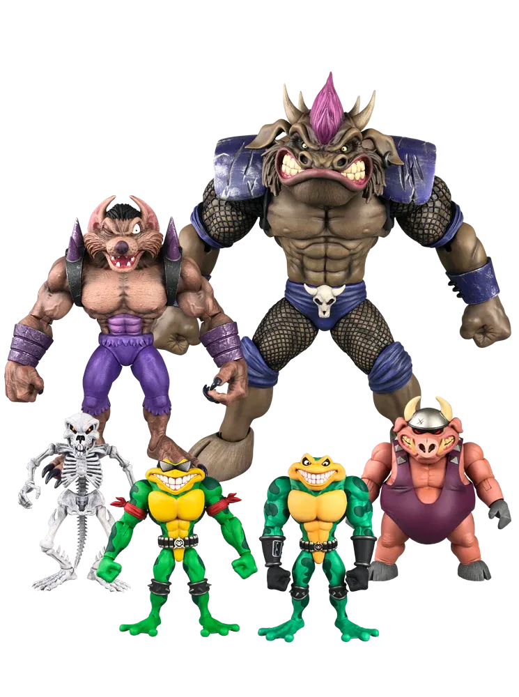 Battletoads Wave 1 (Set of 6) Action Figures - Premium DNA Toys