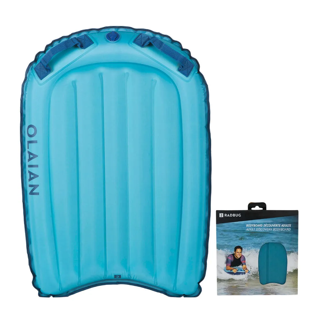 BEGINNER INFLATABLE BODYBOARD - COMPACT (25-90 KG)