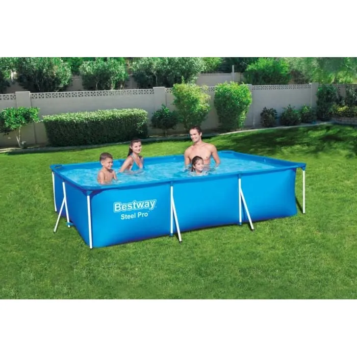 Bestway Steel Pro Rectangular Deluxe Frame Swimming Pool [WS]