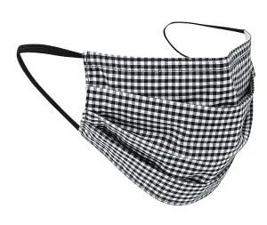 Black/White Gingham Safety Mask - M300