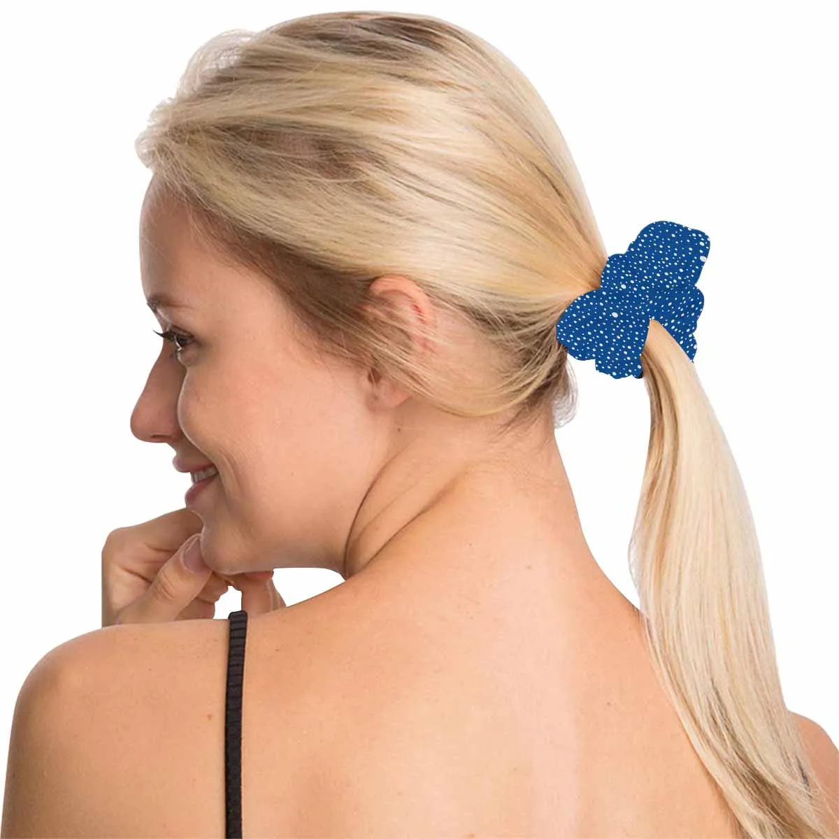 Blue Hair Scrunchie