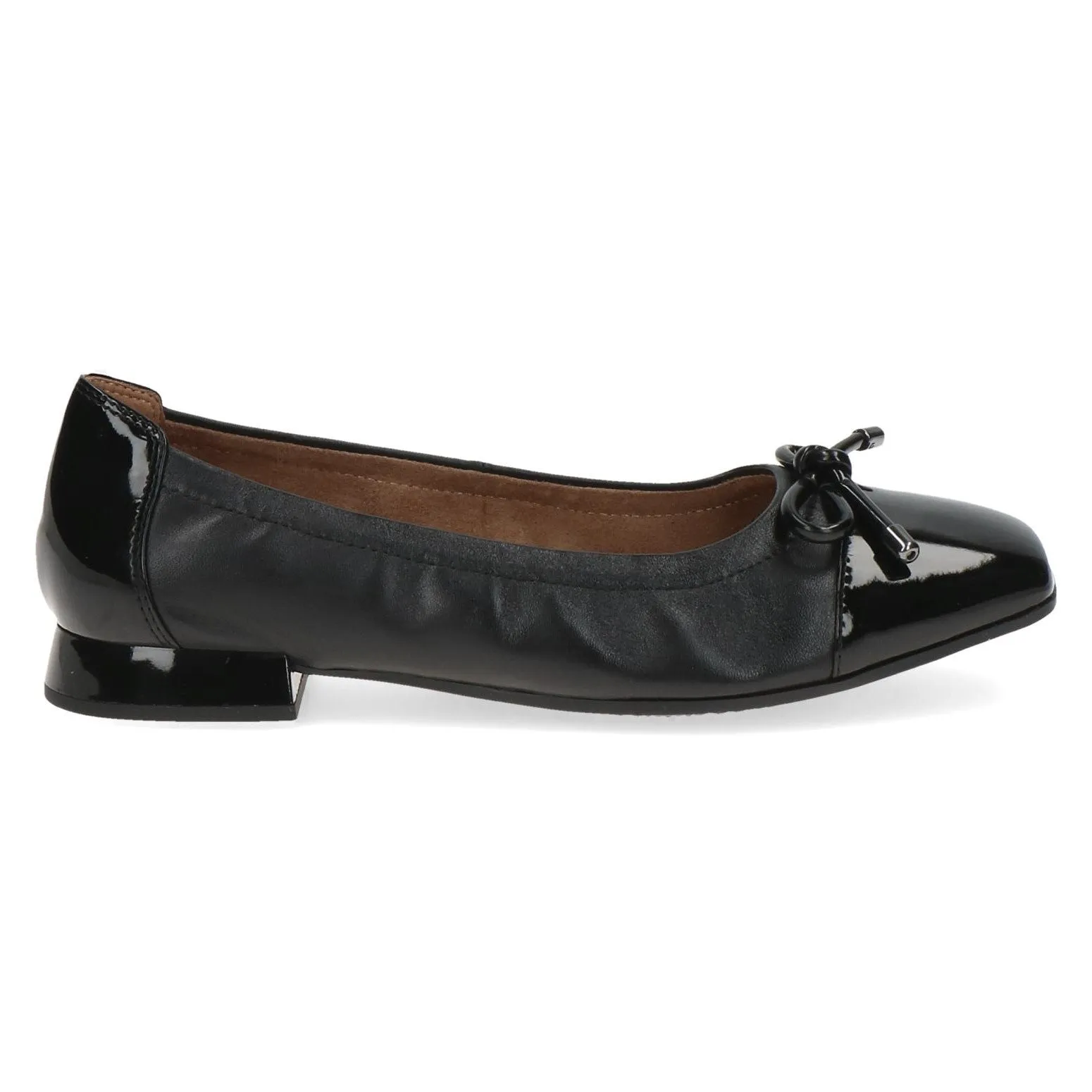 Caprice Ladies Patent Toe Ballet Pump