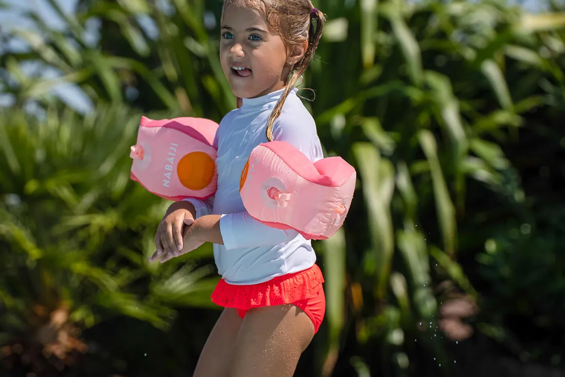 Child's TISWIM adaptable armband-waistbands Pink Printed "PINK FLAMINGO"