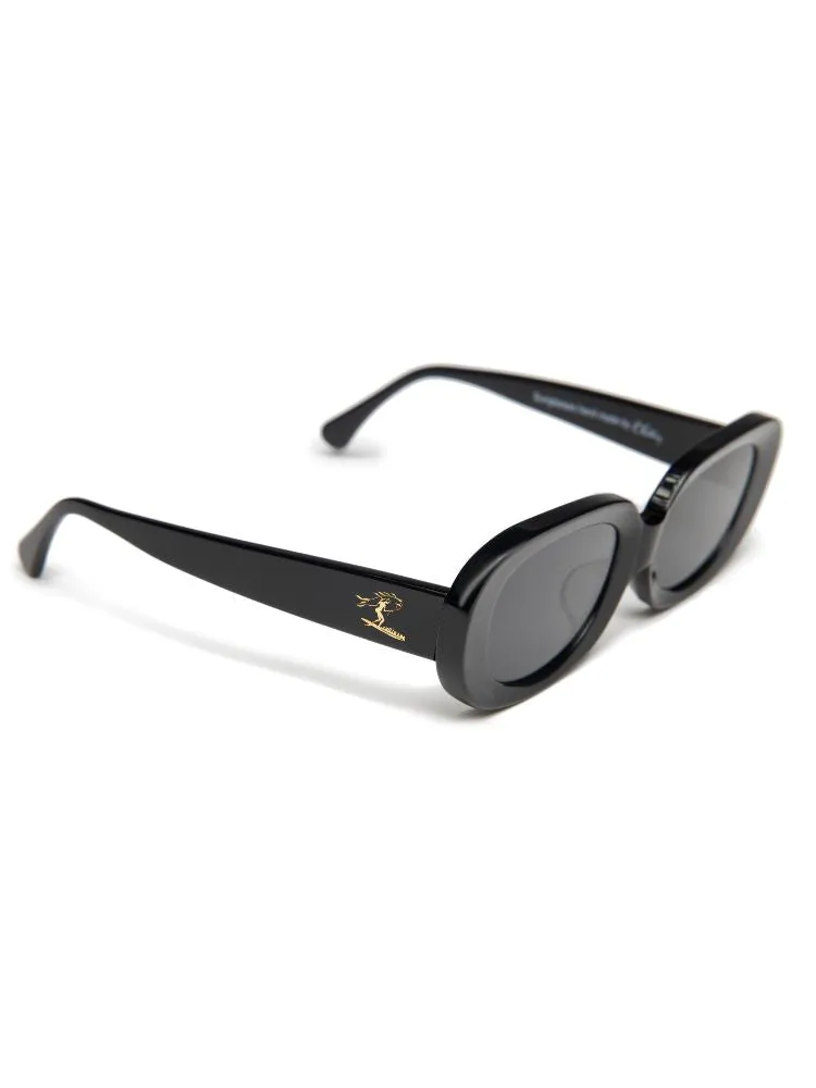 CHILLHANG Oval Island Style Sunglasses - Black Frame