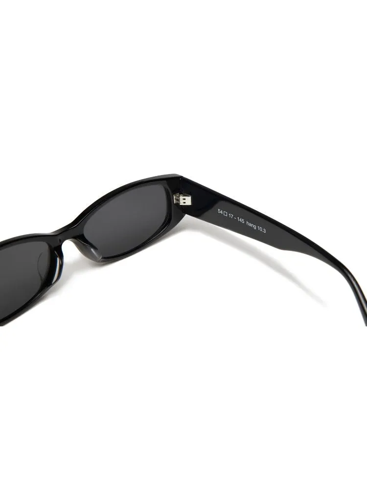 CHILLHANG Small Frame Square Beach Sunglasses - Black Frame