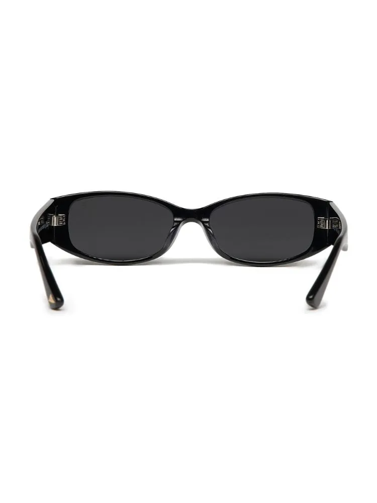 CHILLHANG Small Frame Square Beach Sunglasses - Black Frame