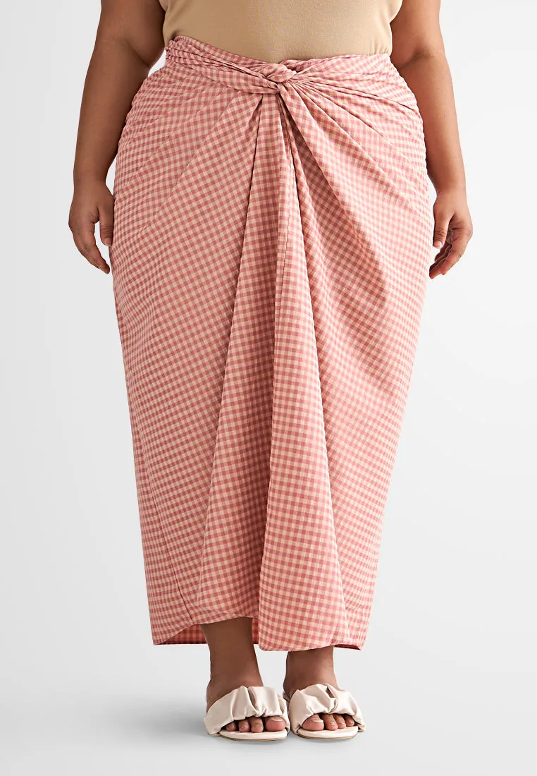 Ciara Semi-Instant Gingham Pario Skirt