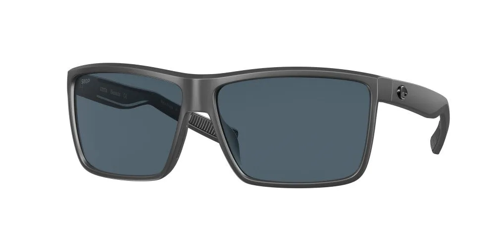 Costa Del Mar Mens Rinconcito 98 Matte Gray Frame - Gray 580 Plastic Lens - Non-Polarized Sunglasses