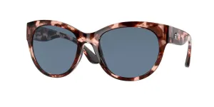 Costa Del Mar Womens Maya Shiny Coral Tortoise Frame - Gray Plastic Lens - Polarized Sunglasses