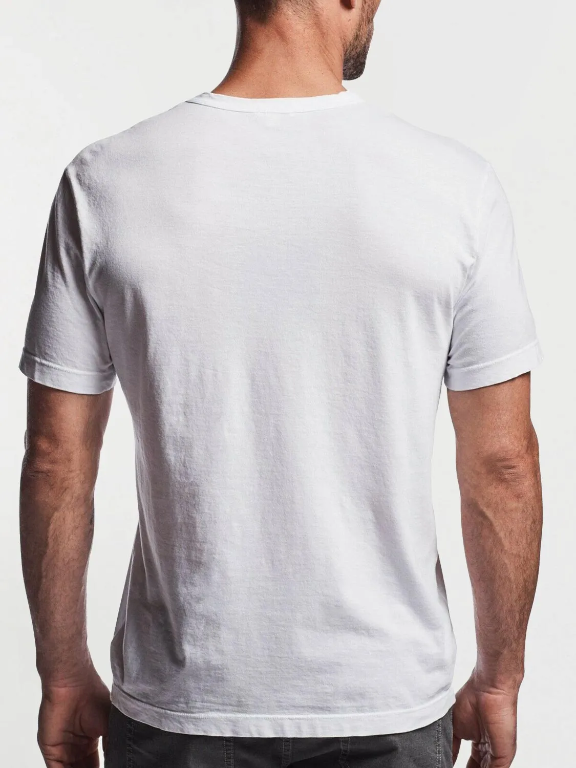 Crewneck Cotton Tailor Fit T-shirt White