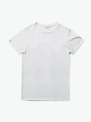 Crewneck Cotton Tailor Fit T-shirt White