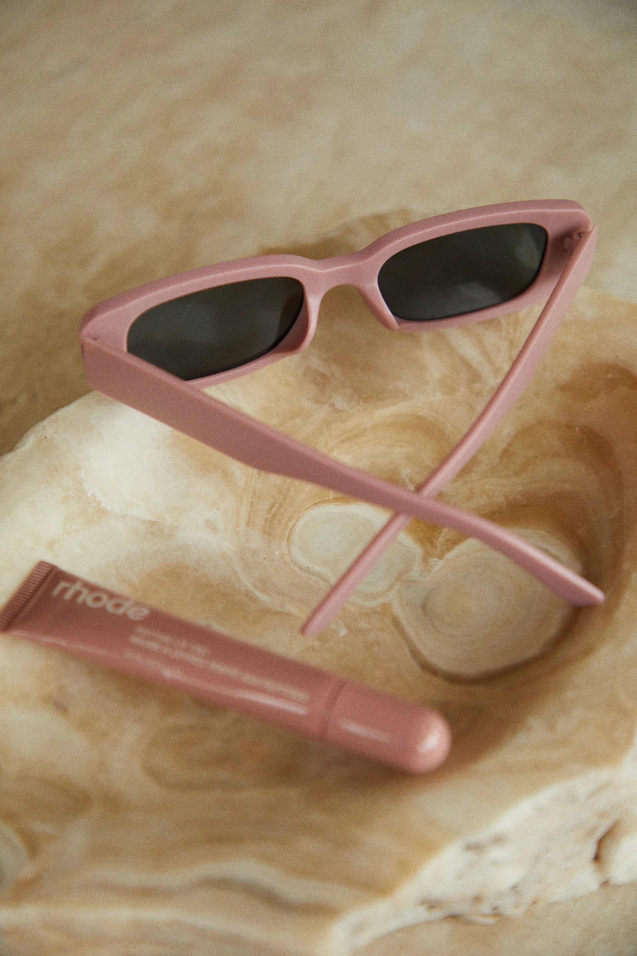 Devani Rectangle Sunglasses - Pink