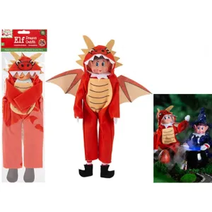 Dragon Outfit For Elf - Red Character Magical Naughty Elves Christmas Pranks