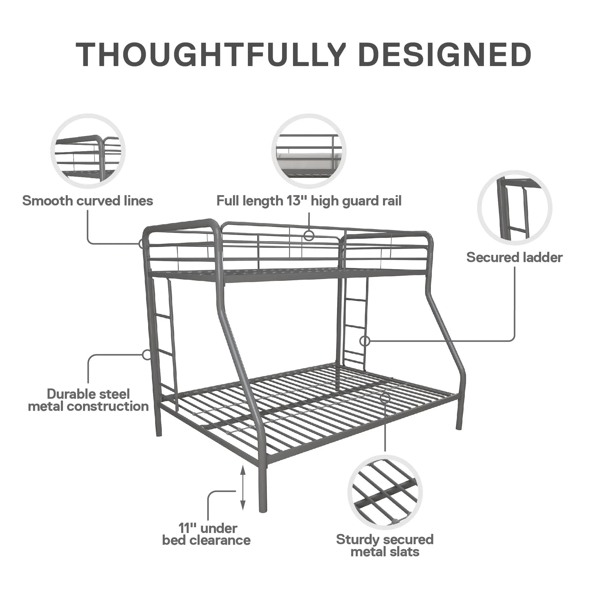 Dusty Metal Bunk Bed