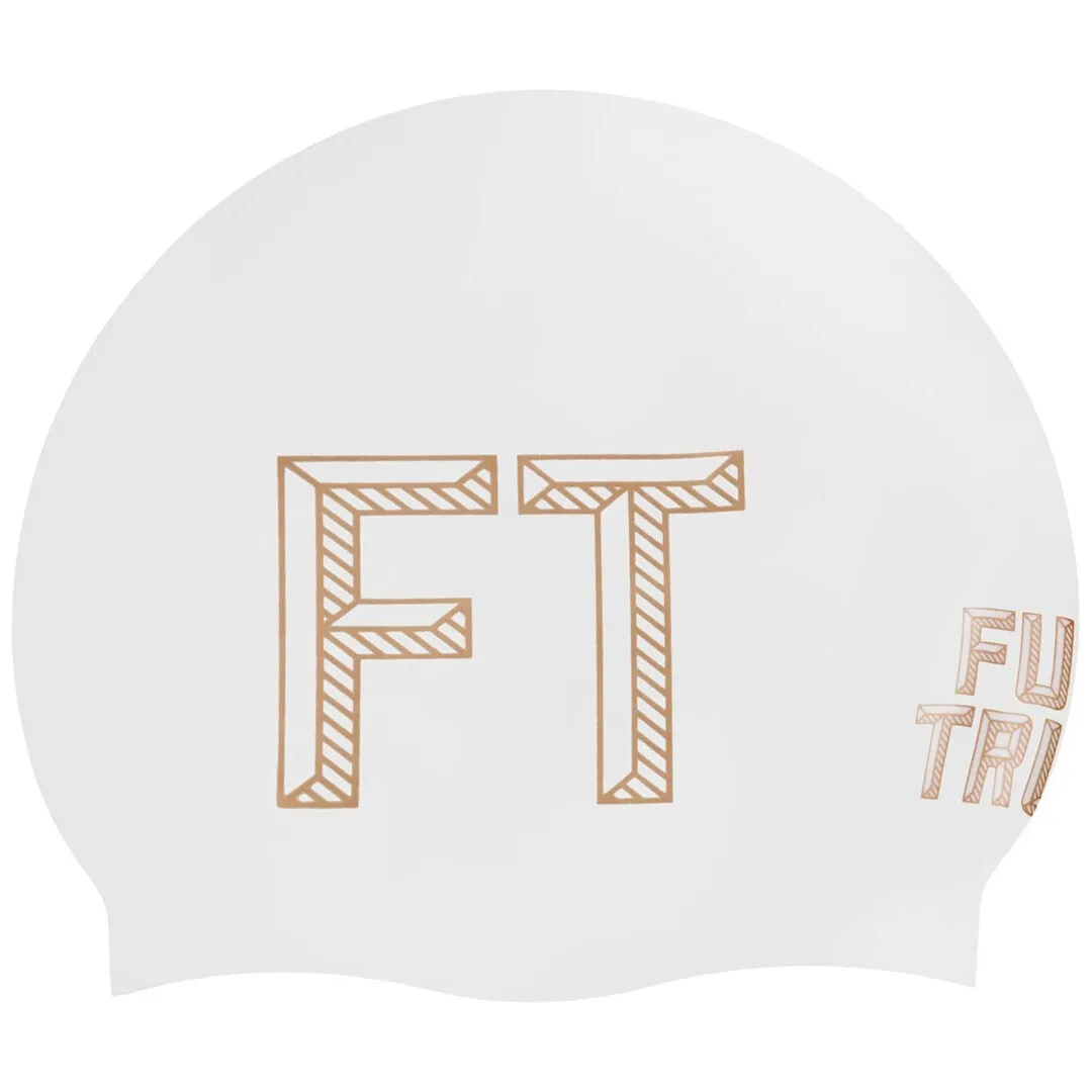 Funky Trunks Stencilled White Swimming Cap