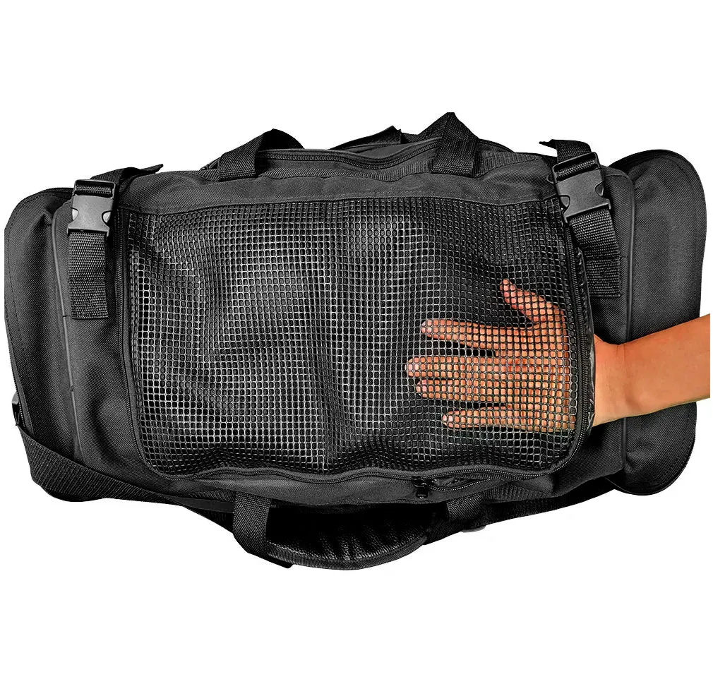 Gear Bag, Deluxe, Mesh Top, 28", Black