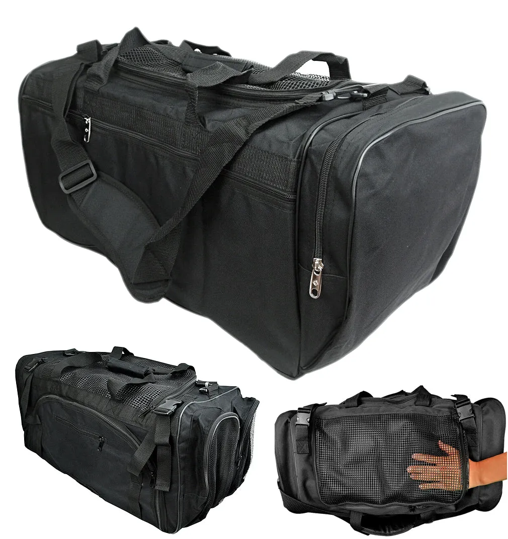 Gear Bag, Deluxe, Mesh Top, 28", Black