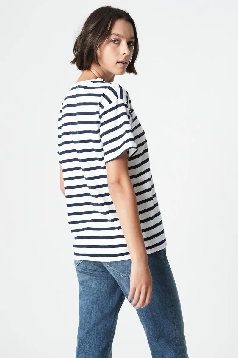 Georgia - White/Navy stripe