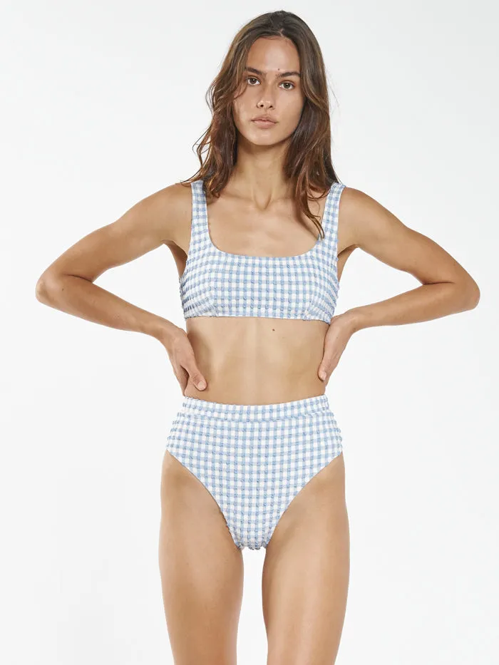 Gigi High Cut Bikini Bottom - Blue