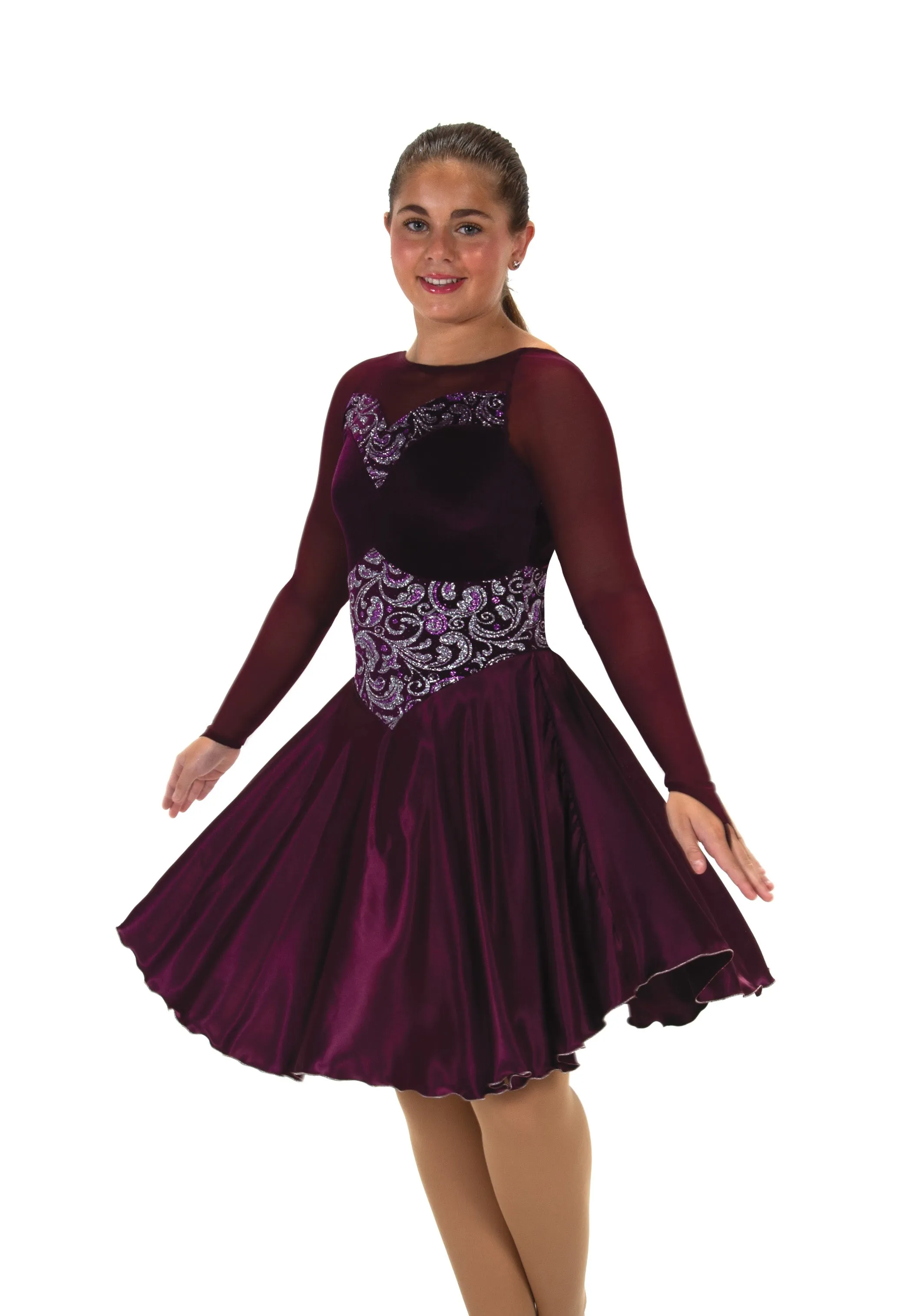 Jerry's 196 Satin Swizzle Dance Dress Youth