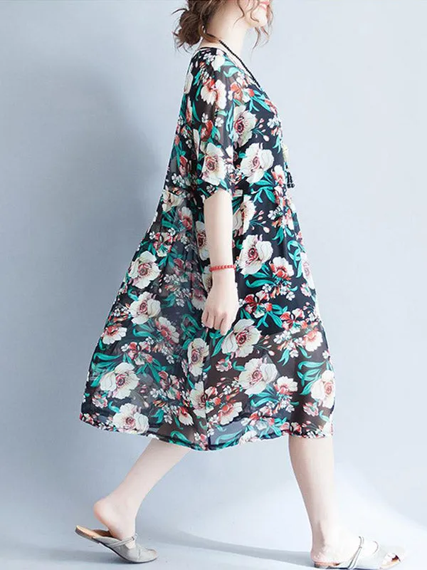 Joy Floral Smock Dress